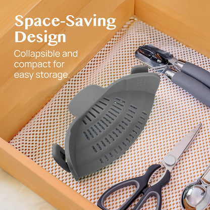 Effortless Silicone Pot Strainer