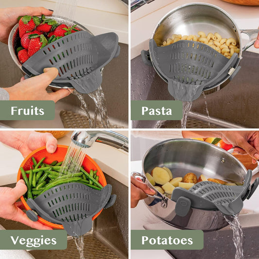 Effortless Silicone Pot Strainer