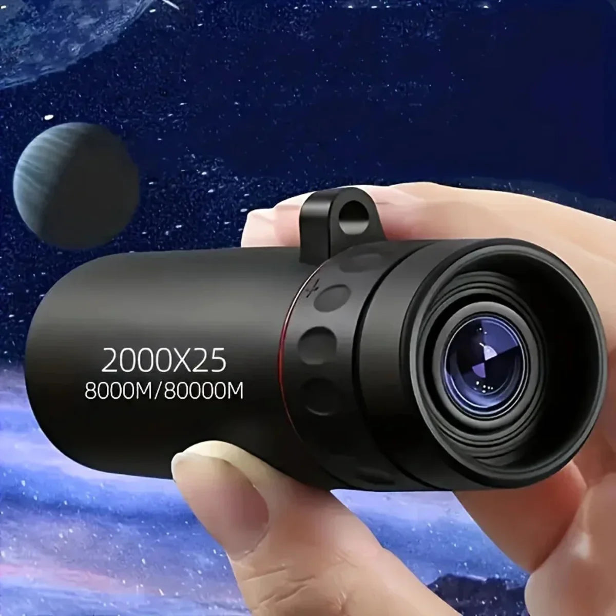 2000x25 Monocular Telescope HD Zoom + Phone Holder