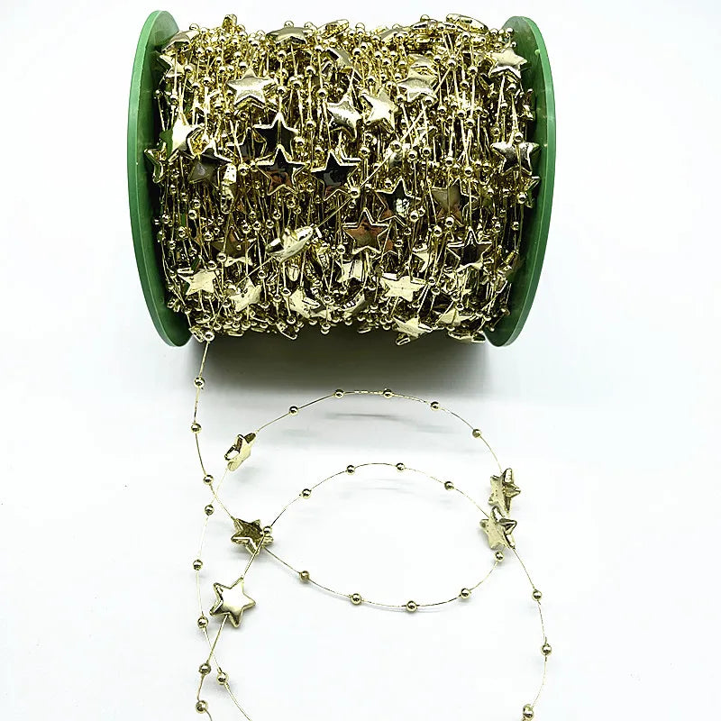 New 5yards/lot 3-8mm Fishing Line Artificial Pearls Flower Beads Chain Garland Flowers Wedding Party Decoration Diy Accessories