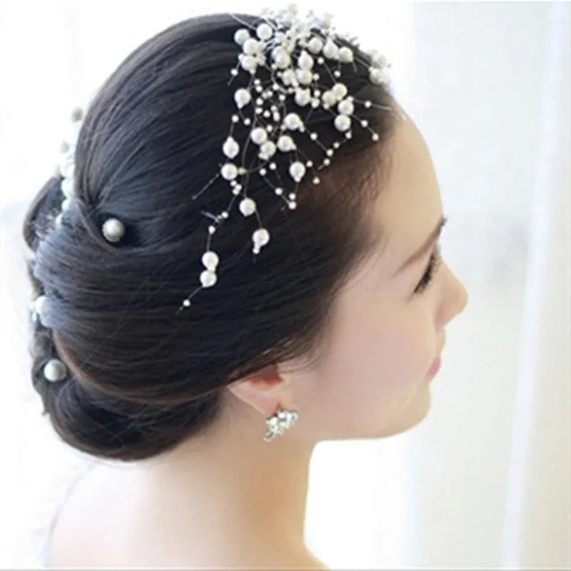 New 5yards/lot 3-8mm Fishing Line Artificial Pearls Flower Beads Chain Garland Flowers Wedding Party Decoration Diy Accessories