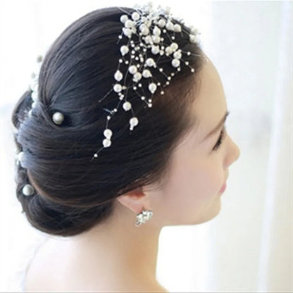 New 5yards/lot 3-8mm Fishing Line Artificial Pearls Flower Beads Chain Garland Flowers Wedding Party Decoration Diy Accessories