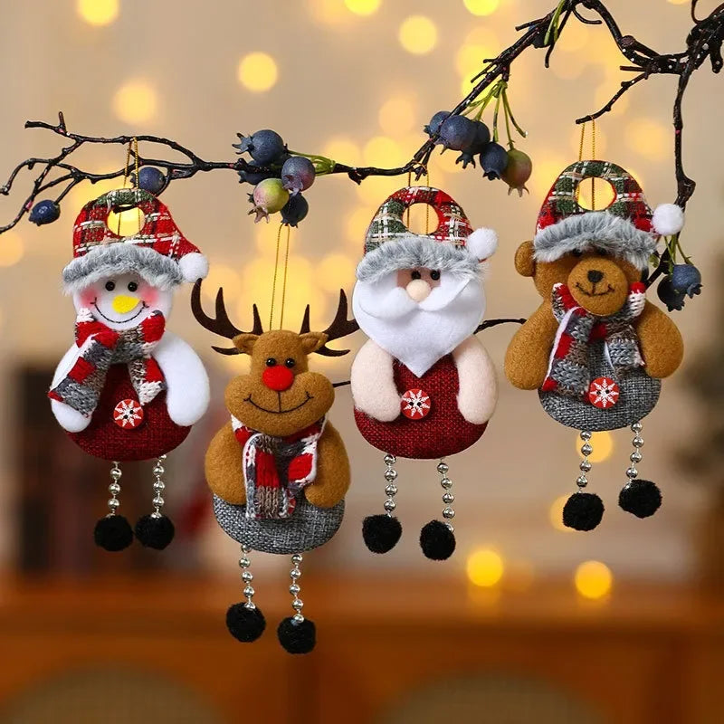 Fabric Christmas Ornaments - Cozy Characters for Your Tree
