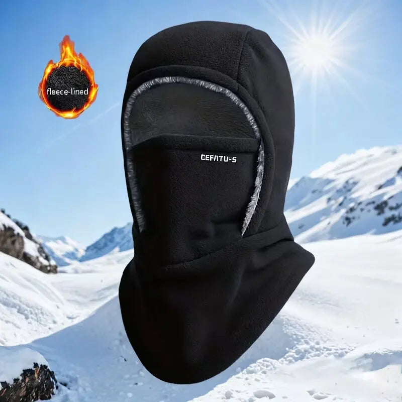 ThermaFleece Balaclava – Windproof 3-in-1 Winter Hat, Mask & Neck Warmer