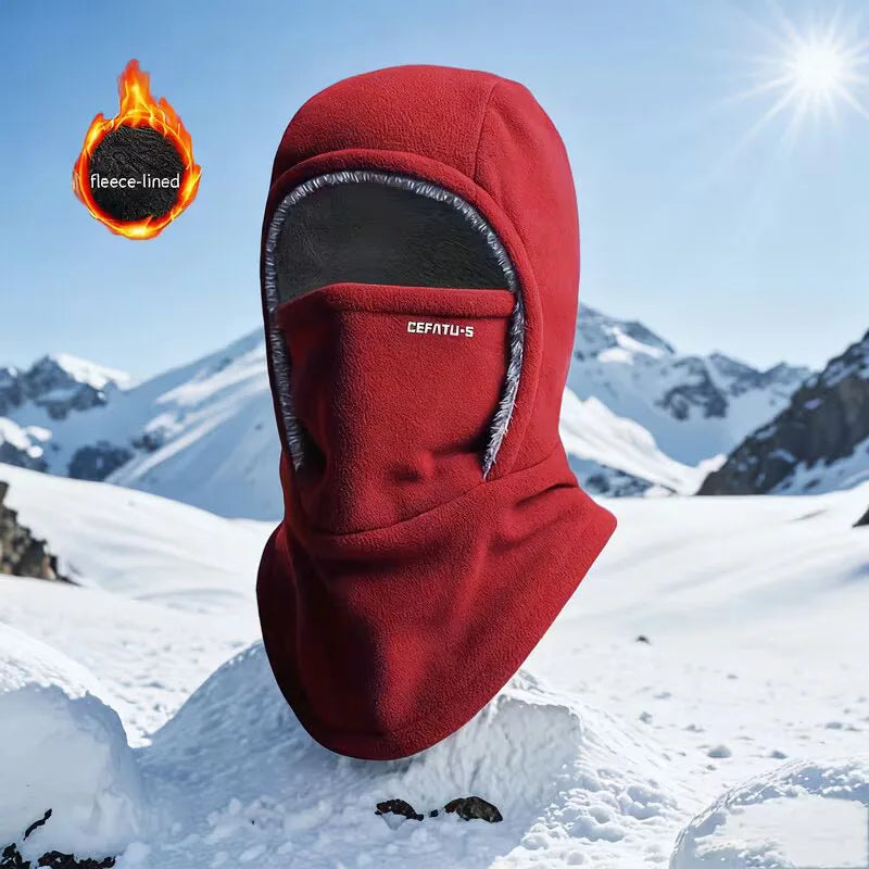 ThermaFleece Balaclava – Windproof 3-in-1 Winter Hat, Mask & Neck Warmer