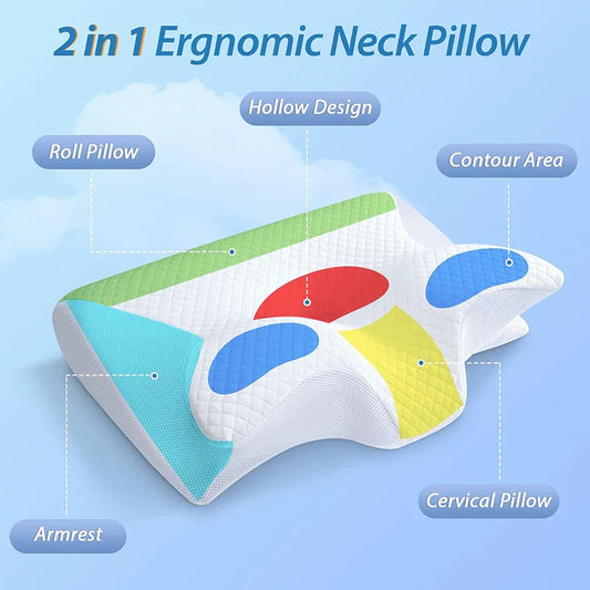 Dream Cushion® – Premium Memory Foam Neck Pillow