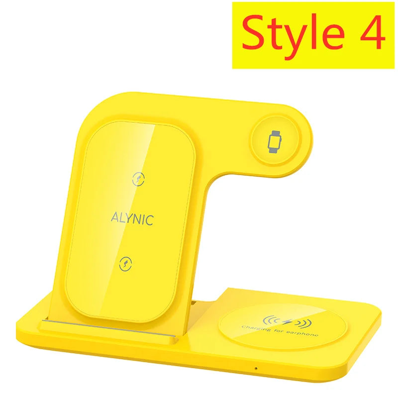 Acer 7-in-1 Wireless Charging Station – Fast Multi-Device Charger for iPhone, Apple Watch & AirPods with Bluetooth Time Sync