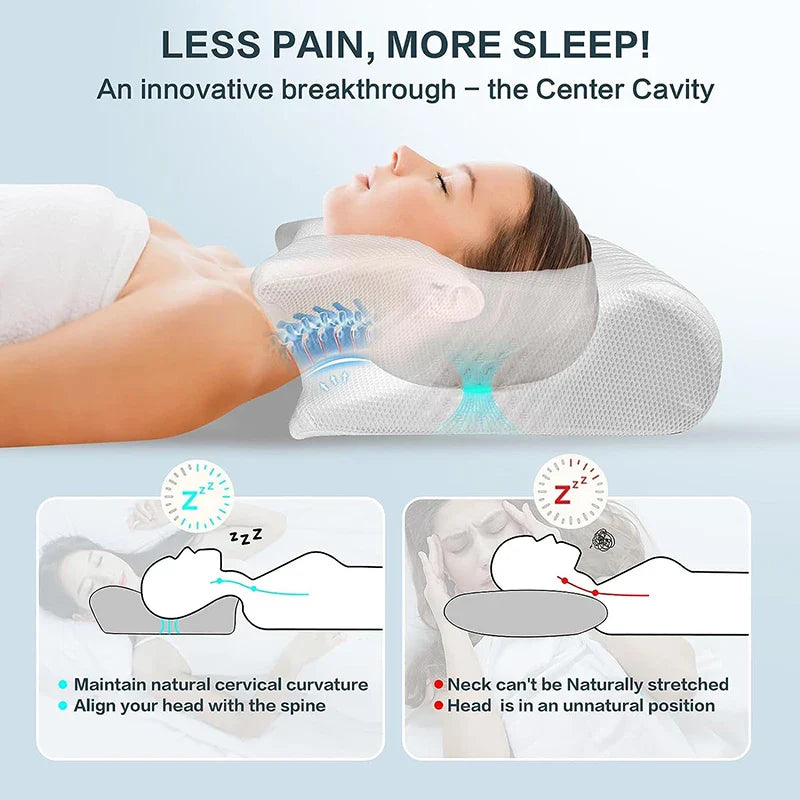 Dream Cushion® – Premium Memory Foam Neck Pillow