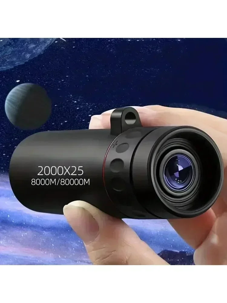 2000x25 Monocular Telescope HD Zoom + Phone Holder