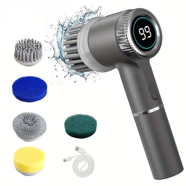 Electric Spin Scrubber – Cordless Rechargeable Cleaning Brush