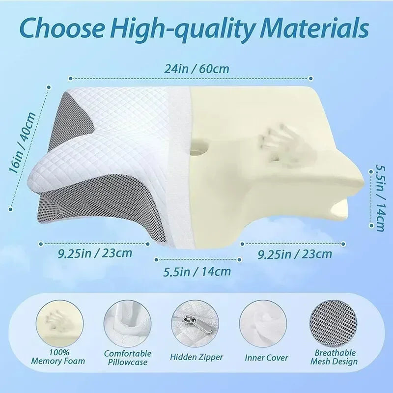 Dream Cushion® – Premium Memory Foam Neck Pillow