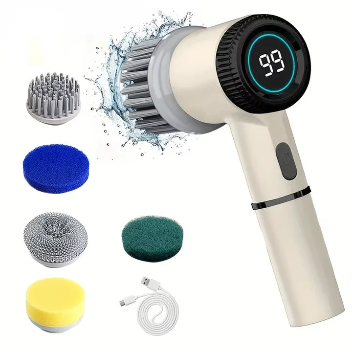 Electric Spin Scrubber – Cordless Rechargeable Cleaning Brush
