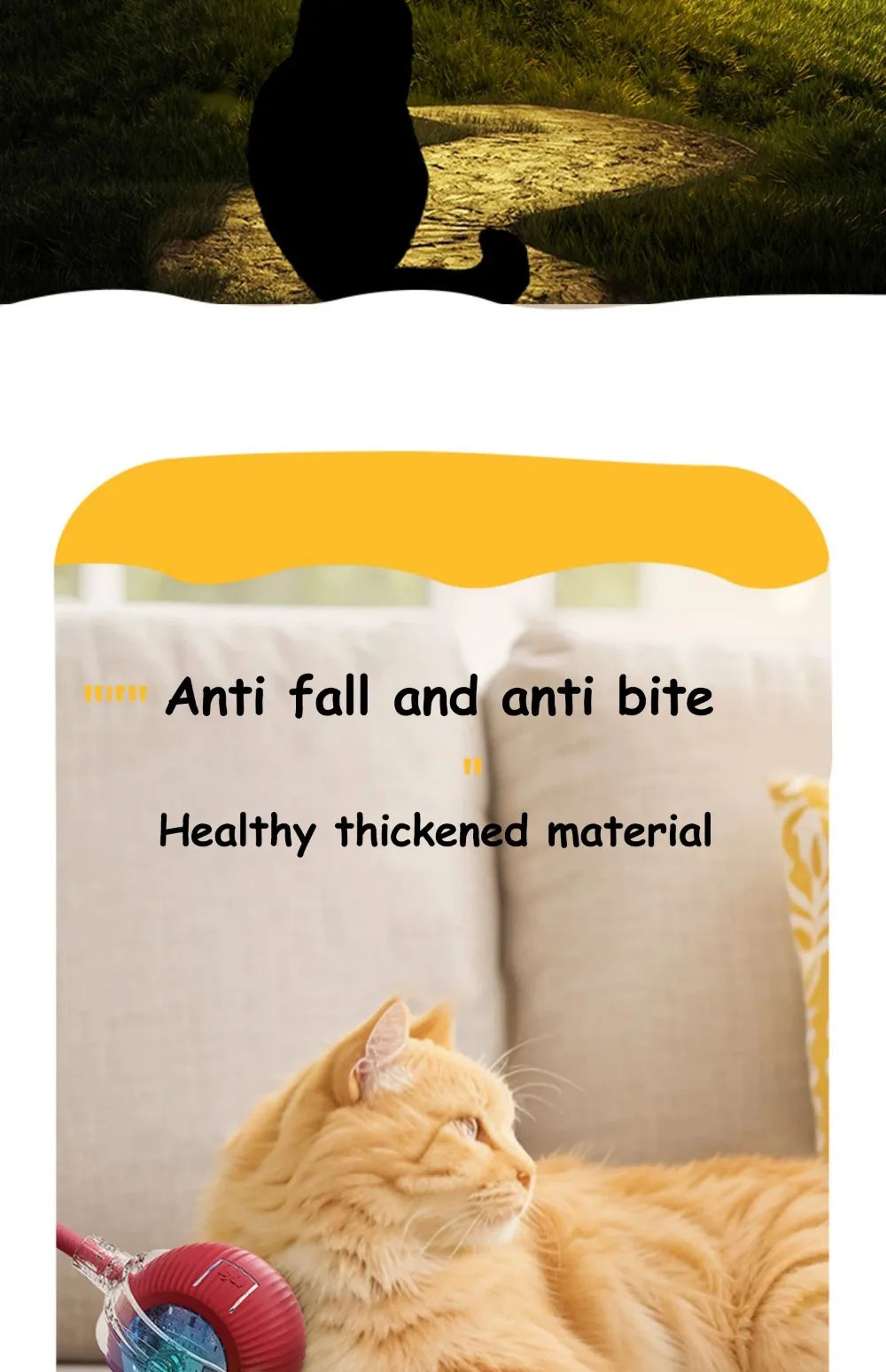 Rechargeable Smart Cat Toy – Automatic Rolling Ball with Faux Tail Mouse Imitation for Cats & Dogs