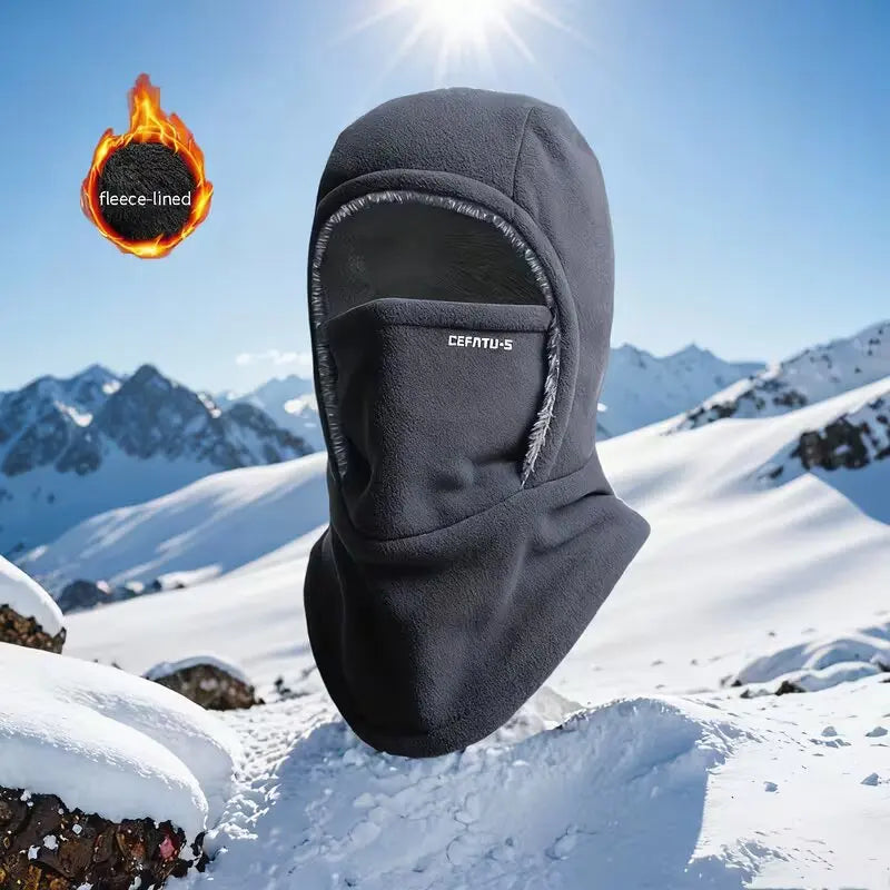 ThermaFleece Balaclava – Windproof 3-in-1 Winter Hat, Mask & Neck Warmer
