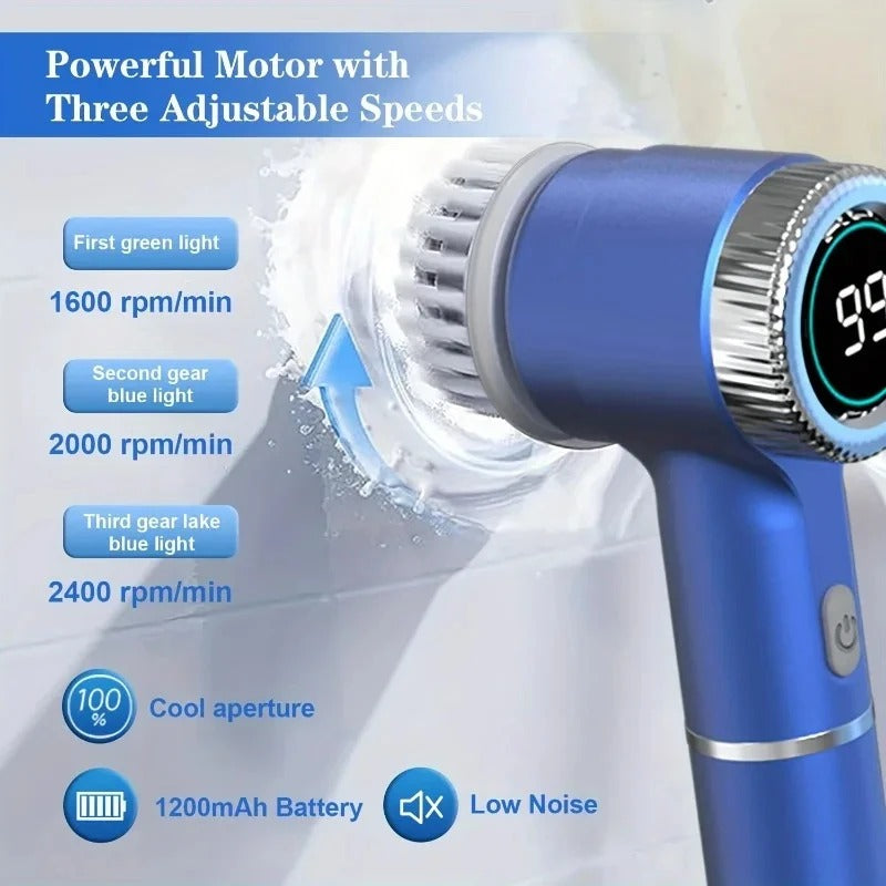 Electric Spin Scrubber – Cordless Rechargeable Cleaning Brush