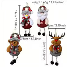 Fabric Christmas Ornaments - Cozy Characters for Your Tree